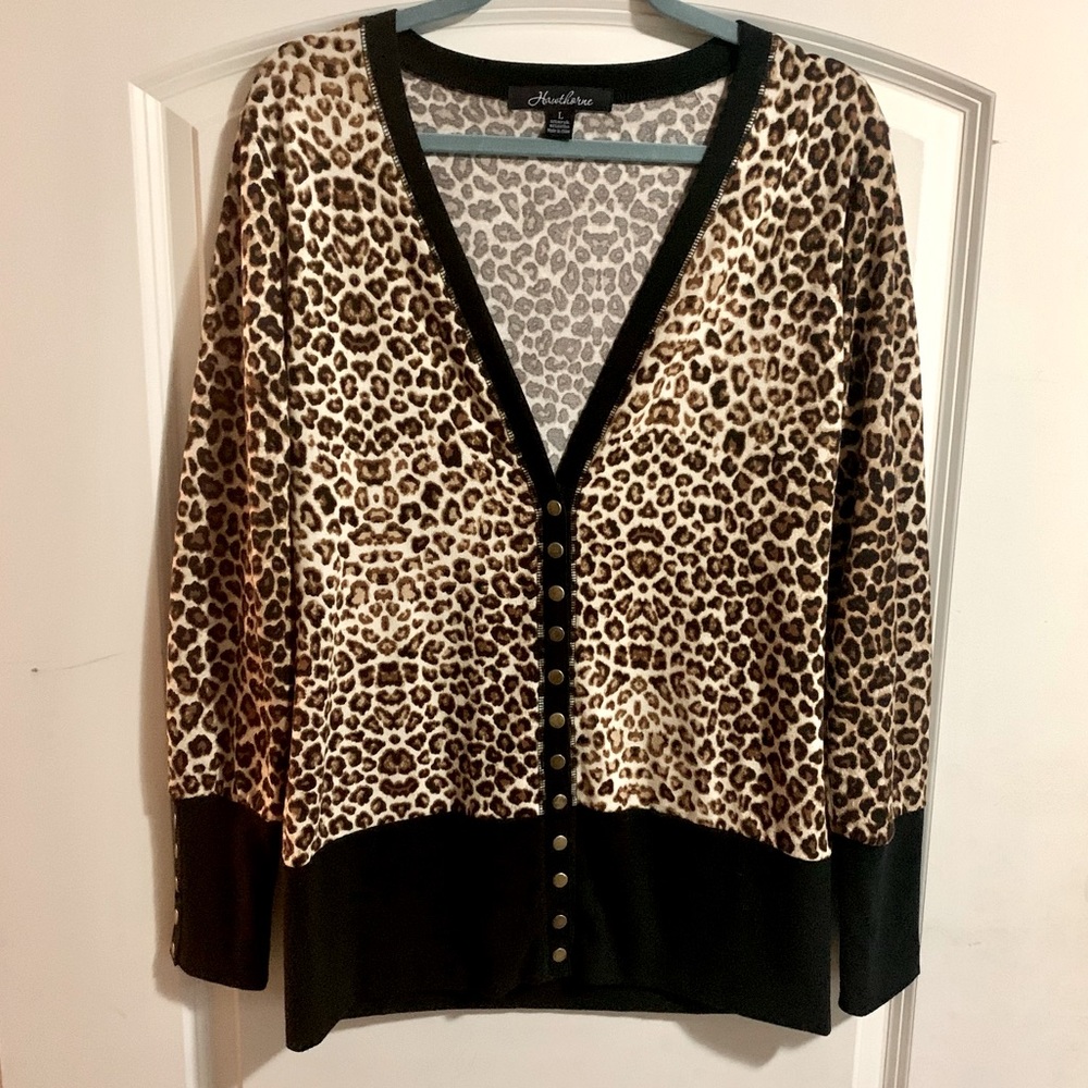 Cheetah Print Sweater